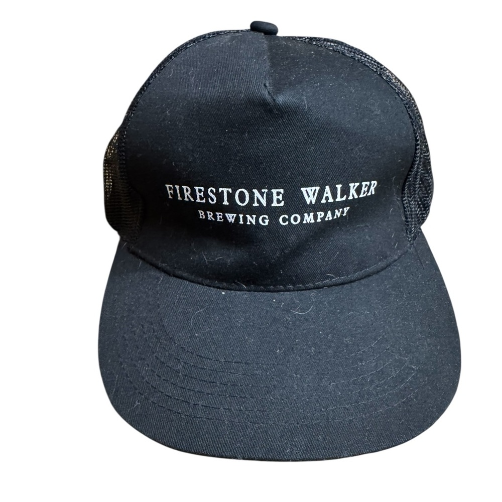 Firestone Walker Brewing Company Black Trucker Hat Men’s OS 808 Ale Beer
